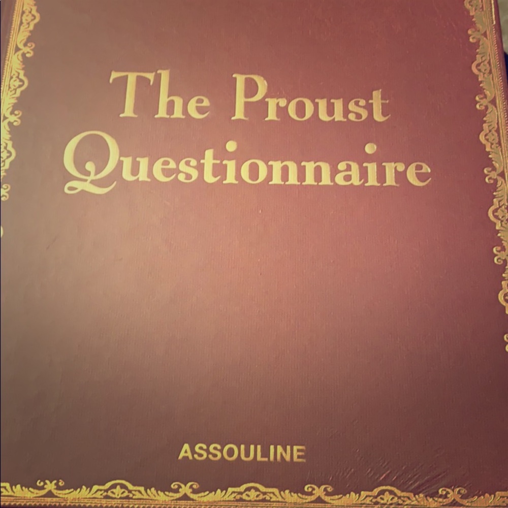 The Proust Questionnaire Book - New, Wrapped